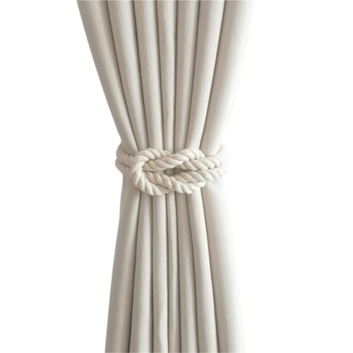 LUYSGBXR Raffhalter Für Vorhänge Vorhang-Raffhalter mit Schnallen, geeignet for die Heimdekoration im Schlafzimmer(Beige 2) von LUYSGBXR