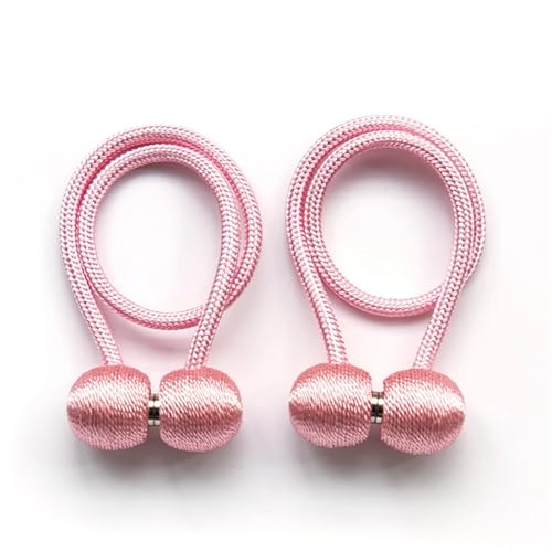 LUYSGBXR Raffhalter Für Vorhänge Vorhanggurte, Seilschnallen, Vorhangschnallen, Bettvorhang-Aufbewahrungsseile(Pink) von LUYSGBXR