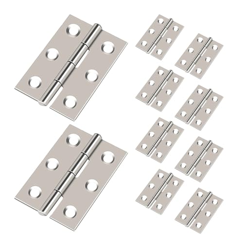 LUYSGBXR Schrank Scharniere 10-teiliges Robustes Möbel-Hardware-Boxen-Tor-Fenster-Home-Office-Türscharnier-Set von LUYSGBXR