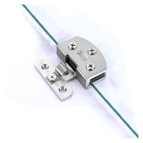 LUYSGBXR Schrank Scharniere 2 stücke 90 180 Grad Bilaterale Clip Hause Einfach Installieren Glas Klemme Zink Praktische Langlebige Schrank Tür Scharnier Bad möbel Schrank(0 Degrees) von LUYSGBXR