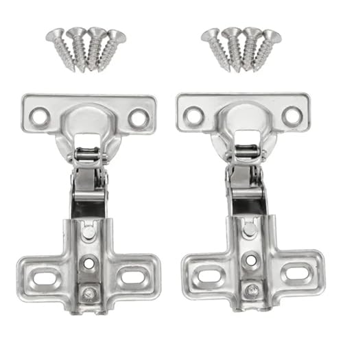 LUYSGBXR Schrank Scharniere 25 mm perforiertes kleines Scharnier, Schranktürpuffer, Flugzeugscharnier, Rohrscharnier(2) von LUYSGBXR