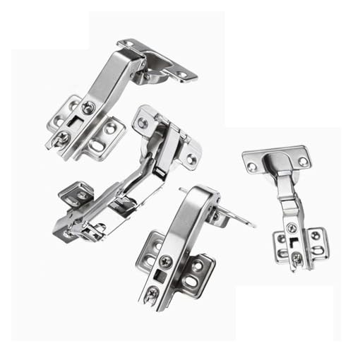 LUYSGBXR Schrank Scharniere 45/90-Grad-Scharnier mit hydraulischem Dämpfer for Ecktüren, sanft schließende Scharniere for Schrank, Schrank, Kleiderschrank, zusammenklappbare Ecktür(-45 Degree) von LUYSGBXR