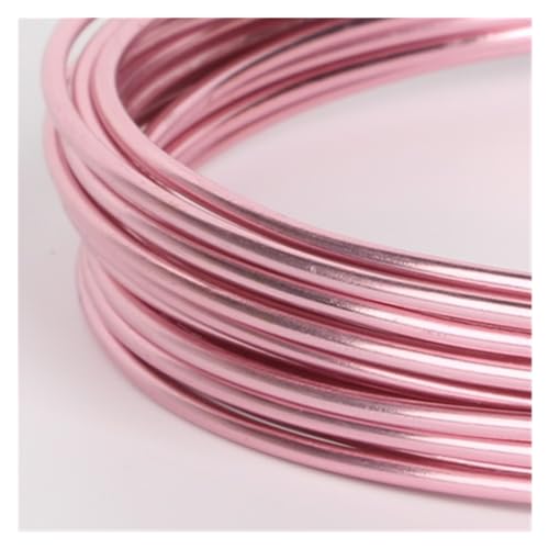 1/1,5/2/2,5/5 mm Aluminiumdraht in zartem Rosa für Perlen Draht für Armband Halskette Schmuckherstellung DIY Zubehör für Schmuck zum Schnitzen DIY Schmuckherstellung (Width 5 mm von LVCHAO