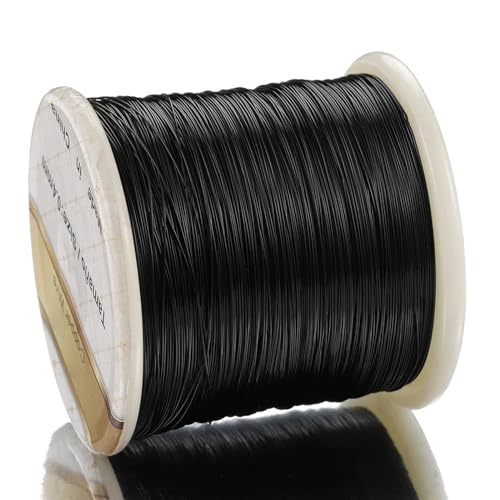 1 Rolle, kein Verblassen, formbarer, anlaufbeständiger Kupferdraht for die Herstellung von DIY-Armbändern, Ohrringen und Schmuck Für DIY-Schmuckherstellung, Modellskulpturen(Black Color,0.2mm-500meter 1 Rolle, kein Verblassen, formbarer, anlaufbeständiger Kupferdraht for die Herstellung von DIY-Armbändern, Ohrringen und Schmuck Für DIY-Schmuckherstellung, Modellskulpturen(Black Color,0.2mm-500meter von LVCHAO