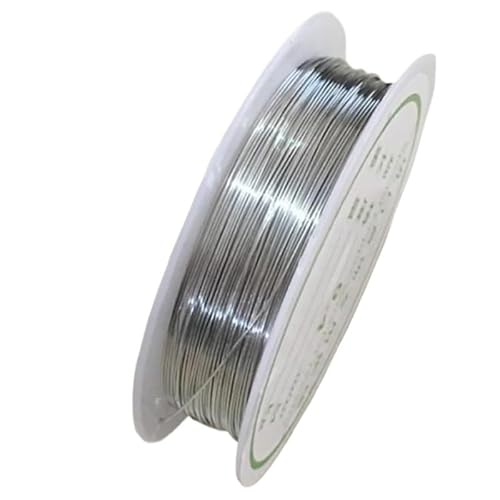 1 Rolle Schmuckzubehör aus Aluminiumdraht for Selbermachen von Armbändern und Halsketten, Schmuckherstellung, Zubehör, 0,2/0,3/0,4/0,5/0,6/0,8/1,0 mm Für DIY-Schmuckherstellung, Modellskulpturen(Silve 1 Rolle Schmuckzubehör aus Aluminiumdraht for Selbermachen von Armbändern und Halsketten, Schmuckherstellung, Zubehör, 0,2/0,3/0,4/0,5/0,6/0,8/1,0 mm Für DIY-Schmuckherstellung, Modellskulpturen(Silve von LVCHAO