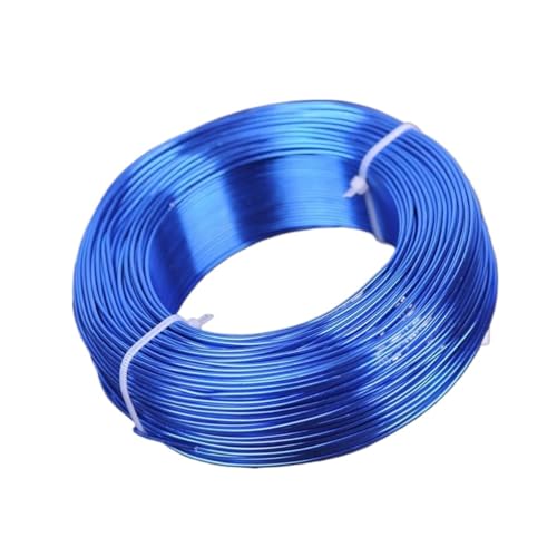 1 große Rolle mit weichen Aluminiumperlen von 0,8 mm/1 mm/1,5 mm/2 mm/2,5 mm/3 mm für die Herstellung von Schmuck und Basteln, geeignet für Schmuckherstellung, Weben und (Blau, 2,0 mm ( von LVCHAO