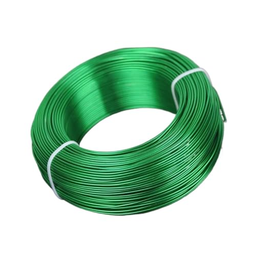 1 große Rolle mit weichen Aluminiumperlen von 0,8 mm/1 mm/1,5 mm/2 mm/2,5 mm/3 mm für die Herstellung von Schmuck und Basteln, geeignet für Schmuckherstellung, Weben und (Grün, 2,5 mm) von LVCHAO