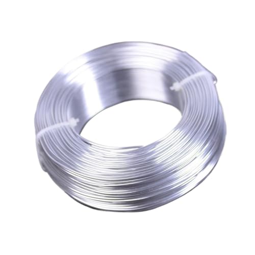 1 große Rolle mit weichen Aluminiumperlen von 0,8 mm/1 mm/1,5 mm/2 mm/2,5 mm/3 mm für die Herstellung von Schmuck und Basteln, geeignet für Schmuckherstellung, Weben und (Silberfarben) von LVCHAO