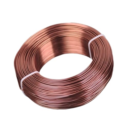 1 große Rolle mit weichen Aluminiumperlen von 0,8 mm/1 mm/1,5 mm/2 mm/2,5 mm/3 mm für die Herstellung von Schmuck und Basteln, geeignet für Schmuckherstellung, Weben und (braun, 0,8 mm von LVCHAO