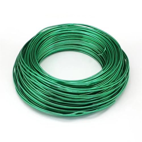 500 g 0,6/1,2/1,5/2,0/3,0 mm Aluminiumdraht, DIY-Schmuckkomponenten, Zubehör, Finden, Herstellen, Halsketten, Armbänder, Bastelbedarf Für DIY-Schmuckherstellung, Modellskulpturen(Green,1.0mm 200m) von LVCHAO