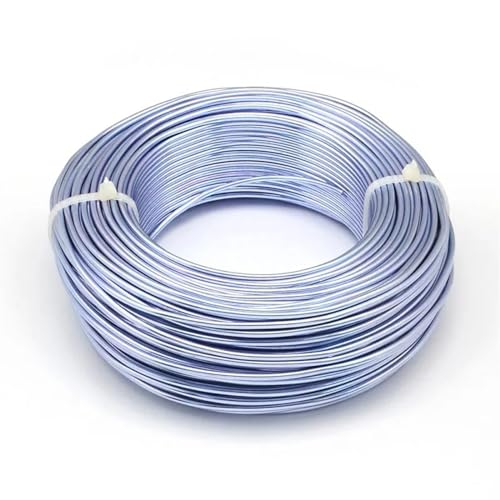 500 g 0,6/1,2/1,5/2,0/3,0 mm Aluminiumdraht, DIY-Schmuckkomponenten, Zubehör, Finden, Herstellen, Halsketten, Armbänder, Bastelbedarf Für DIY-Schmuckherstellung, Modellskulpturen(Lilac,0.8mm 300m) von LVCHAO