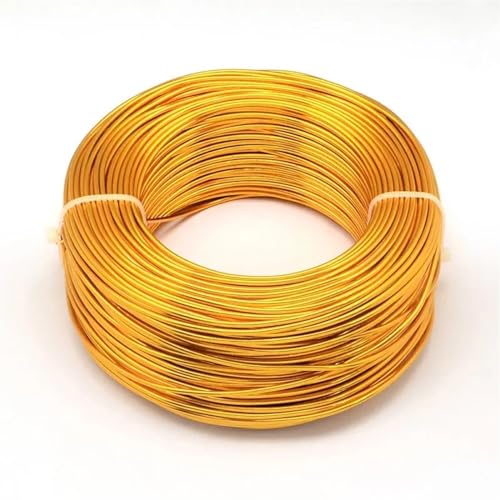 500 g 0,6/1,2/1,5/2,0/3,0 mm Aluminiumdraht, DIY-Schmuckkomponenten, Zubehör, Finden, Herstellen, Halsketten, Armbänder, Bastelbedarf Für DIY-Schmuckherstellung, Modellskulpturen(Orange,2.0mm 55m) von LVCHAO