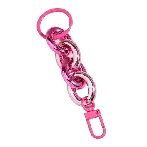 Kunststoff-Gliederkette Schlüsselanhänger handgefertigt Schlüsselanhänger for Frauen Mädchen Handtasche Anhänger Zubehör Freundschaftsgeschenke Geeignet Für Damenhandtasche, Umhängetasche(E5535) von LVCHAO
