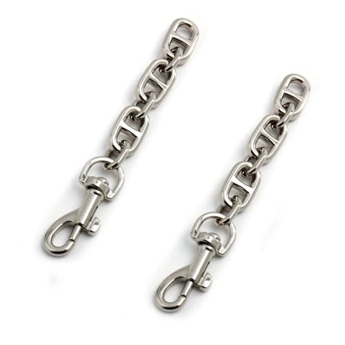 LVCHAO 2 STK Tragetasche mit Verlängerungskette Umhängetasche Metall Schultergurtkette Clutch Bag Ersatz mit DIY Kettenzubehör Geeignet Für Damenhandtasche, Umhängetasche(Silvery) von LVCHAO