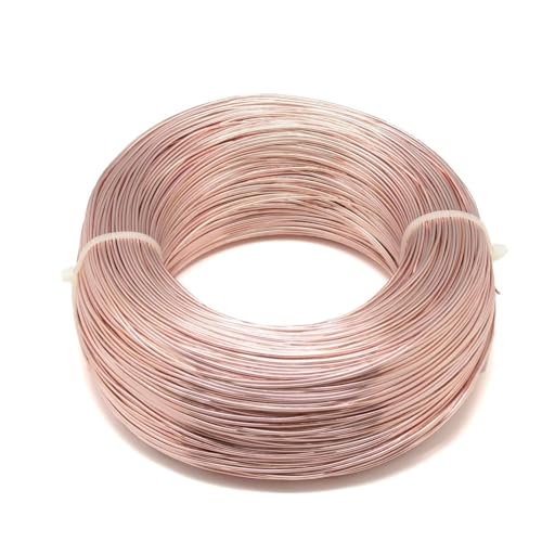 LVCHAO 280 m/250 g Aluminiumdraht, 0,6 mm, Flexibler Basteldraht for Perlenschmuck, Basteln, Herstellen von Zubehör Für DIY-Schmuckherstellung, Modellskulpturen(Saddle Brown) von LVCHAO