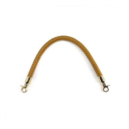 LVCHAO 30/40/60 cm PU-Leder geflochtener Schultertaschengurt, Kurze Griffe, DIY-Ersatz-Geldbörsengriff for Handtaschengürtel-Zubehör Geeignet Für Damenhandtasche, Umhängetasche(Yellow,60cm) von LVCHAO