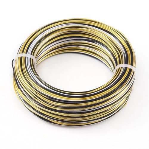 LVCHAO 55 m/Rolle, bunter Aluminiumdraht, 1 mm, 1,5 mm, 2 mm, Schmuckzubehör for Schmuck, DIY, Basteln, Zubehör Für DIY-Schmuckherstellung, Modellskulpturen(A,2mm 58m) von LVCHAO