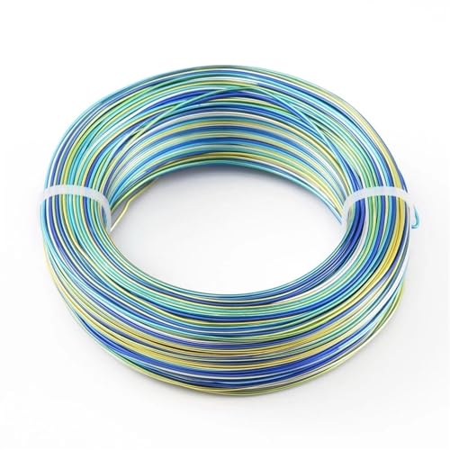 LVCHAO 55 m/Rolle, bunter Aluminiumdraht, 1 mm, 1,5 mm, 2 mm, Schmuckzubehör for Schmuck, DIY, Basteln, Zubehör Für DIY-Schmuckherstellung, Modellskulpturen(C,1mm 234m) von LVCHAO