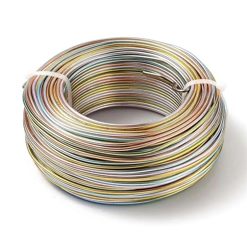 LVCHAO 55 m/Rolle, bunter Aluminiumdraht, 1 mm, 1,5 mm, 2 mm, Schmuckzubehör for Schmuck, DIY, Basteln, Zubehör Für DIY-Schmuckherstellung, Modellskulpturen(N,1.5mm 55m) von LVCHAO