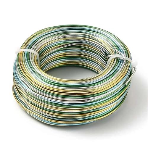 LVCHAO 55 m/Rolle, bunter Aluminiumdraht, 1 mm, 1,5 mm, 2 mm, Schmuckzubehör for Schmuck, DIY, Basteln, Zubehör Für DIY-Schmuckherstellung, Modellskulpturen(O,2mm 58m) von LVCHAO