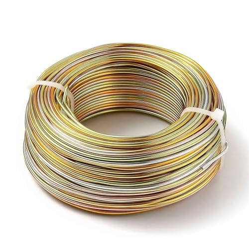 LVCHAO 55 m/Rolle, bunter Aluminiumdraht, 1 mm, 1,5 mm, 2 mm, Schmuckzubehör for Schmuck, DIY, Basteln, Zubehör Für DIY-Schmuckherstellung, Modellskulpturen(S,1.5mm 55m) von LVCHAO
