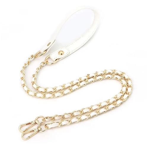 LVCHAO Hochwertiger Schultergurt, Ersatz-Schultergurt aus Metall, goldene Kugelkette, längenverstellbarer Gurt, lichtechte Kette Geeignet Für Damenhandtasche, Umhängetasche(Color-1) von LVCHAO