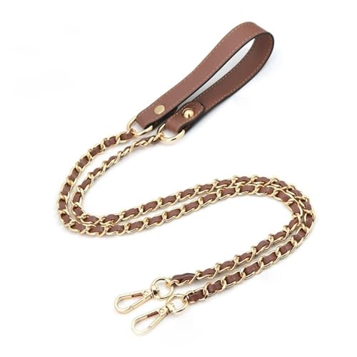 LVCHAO Hochwertiger Schultergurt, Ersatz-Schultergurt aus Metall, goldene Kugelkette, längenverstellbarer Gurt, lichtechte Kette Geeignet Für Damenhandtasche, Umhängetasche(Color-4) von LVCHAO
