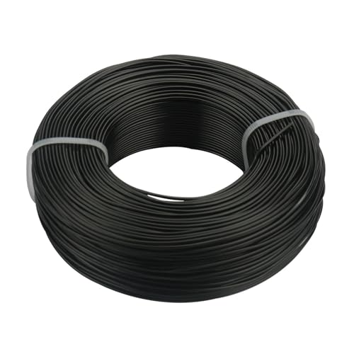 LVCHAO Schmuckzubehör Vergoldeter Aluminiumdraht 1 mm/1,2 mm/1,5 mm/2 mm/2,5 mm/3,0 mm Aluminium-Metalldraht for DIY-Schmuckteile Für DIY-Schmuckherstellung, Modellskulpturen(Black,3.0mm 3.0meter) von LVCHAO