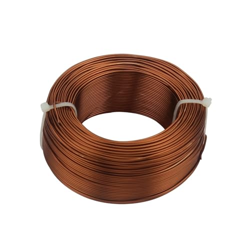 LVCHAO Schmuckzubehör Vergoldeter Aluminiumdraht 1 mm/1,2 mm/1,5 mm/2 mm/2,5 mm/3,0 mm Aluminium-Metalldraht for DIY-Schmuckteile Für DIY-Schmuckherstellung, Modellskulpturen(Dark Brown,2mm 5meter) von LVCHAO