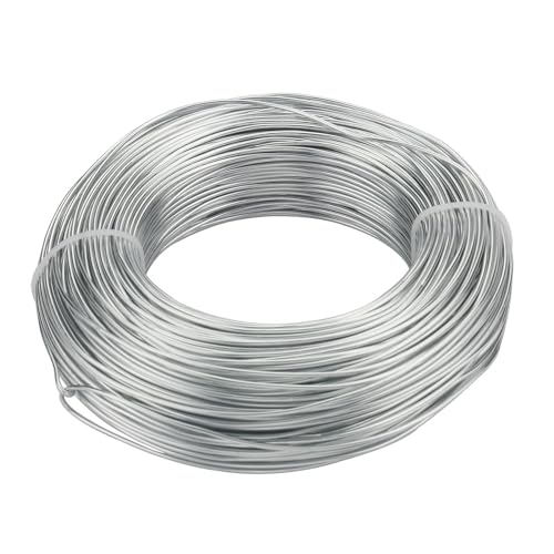 LVCHAO Schmuckzubehör Vergoldeter Aluminiumdraht 1 mm/1,2 mm/1,5 mm/2 mm/2,5 mm/3,0 mm Aluminium-Metalldraht for DIY-Schmuckteile Für DIY-Schmuckherstellung, Modellskulpturen(Silver,3.0mm 3.0meter) von LVCHAO