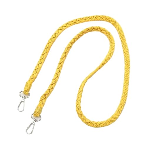 LVCHAO Vielseitiger handgewebter geflochtener Taschengurt, Ersatz, Abnehmbarer Gürtel for Umhängetaschen, Schultertaschengürtel for Damen Geeignet Für Damenhandtasche, Umhängetasche(Yellow) von LVCHAO