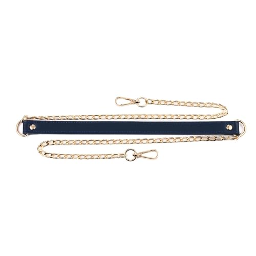 Metall-Schulterkettenriemen aus Pu-Leder, Ersatz-Taschenriemen, Taschenketten, Griff, abnehmbarer Handtaschenriemen, langlebiges Taschenzubehör Geeignet Für Damenhandtasche, Umhängetasche(Deep Blue) Metall-Schulterkettenriemen aus Pu-Leder, Ersatz-Taschenriemen, Taschenketten, Griff, abnehmbarer Handtaschenriemen, langlebiges Taschenzubehör Geeignet Für Damenhandtasche, Umhängetasche(Deep Blue) von LVCHAO