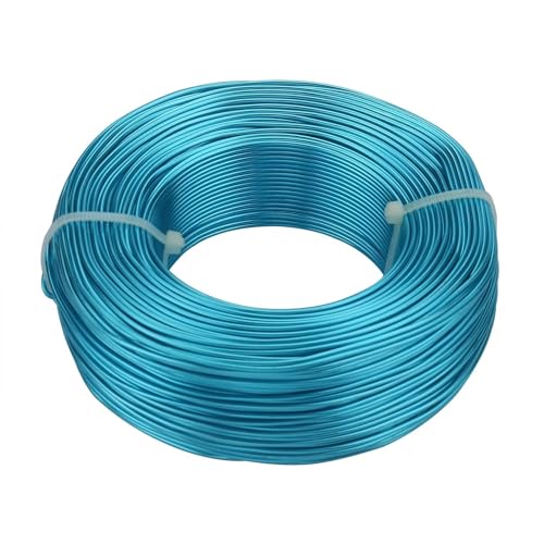 Schmuckzubehör Vergoldeter Aluminiumdraht 1 mm/1,2 mm/1,5 mm/2 mm/2,5 mm/3,0 mm Aluminium-Metalldraht for DIY-Schmuckteile Für DIY-Schmuckherstellung, Modellskulpturen(Lake blue,3.0mm 3.0meter) von LVCHAO