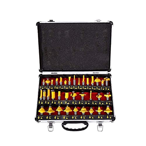 Holzschnitzmaschinen-Set, 35-teilig/Set 1/2-Zoll-Schaft Hochwertige Fräsfräser aus Legierung Holzbearbeitungswerkzeuge Holzschnitzmaschinen-Set, 35-teilig/Set 1/2-Zoll-Schaft Hochwertige Fräsfräser aus Legierung Holzbearbeitungswerkzeuge von LVSEWOA