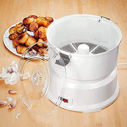 LVSEWOA Elektrische Kartoffelschälmaschine, multifunktionale Kartoffelschälmaschine, zum schnellen Schälen großer Mengen Kartoffeln (Zittern ist während des Gebrauchs normal) von LVSEWOA