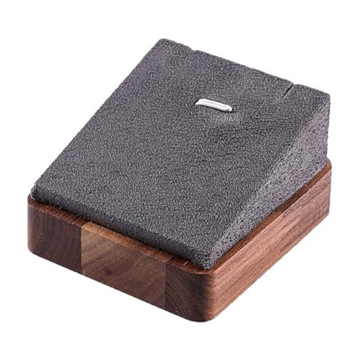 LVUNZJCA Schmuckständer für Halsketten, aus Holz, Halterung für Anhänger, Zubehör für Schmuck für zu Hause (Grau) von LVUNZJCA