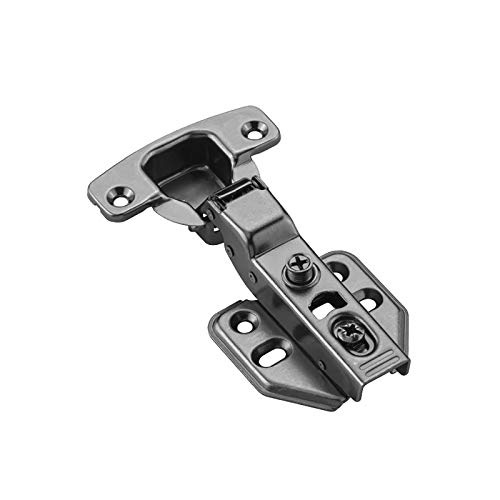LVUNZJCA Türscharnier Rahmen Tür Hydraulikpuffer Scharnier schwarz Dämpfung Stummes Hardware -Scharnier für Fenster, Schränke(Half Overlay) von LVUNZJCA