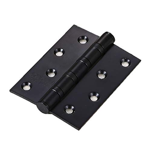 LVUNZJCA Türscharniere 4 Stück 4x3 Zoll Schwerer Möbelbeschläge Türscharniere mit 32 Stück Schrauben, für Schränke, Wandschränke(Black) von LVUNZJCA