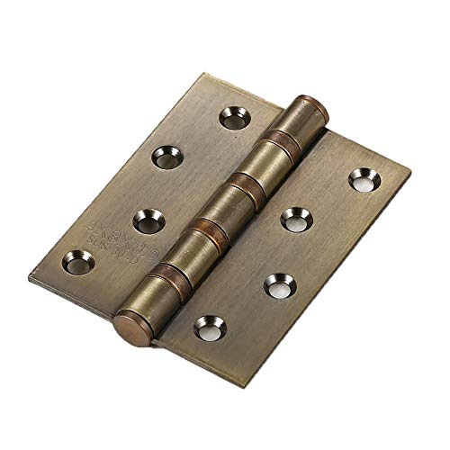 LVUNZJCA Türscharniere 4 Stück 4x3 Zoll Schwerer Möbelbeschläge Türscharniere mit 32 Stück Schrauben, für Schränke, Wandschränke(Blue Brass) von LVUNZJCA