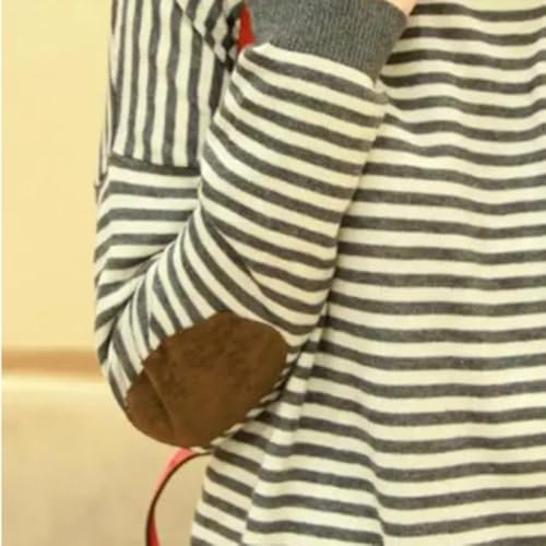 DIY Fashion Repair Kit 10 Paar Faux Suede Oval Knie und Ellenbogen Patches für stilvolle Fixes (Camel) von LVYXON