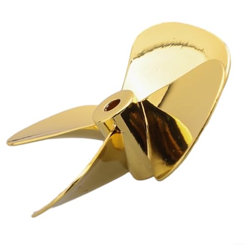 LVYXON Metallpropeller mit 4 Flügeln, für ferngesteuertes Fischerboot, funktioniert mit Propellerantriebshunden (D60 mm linke Hand) von LVYXON