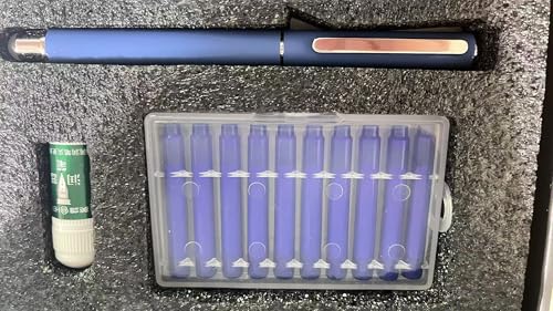 Radierbarer Füllfederhalter Strichbreite M, Füller mit radierbarer, blauer Tinte I inkl. 11 Patrone + 1 Feder-Pflegeset I Schreiben, Füllfederhalter als Geschenk für Schule & Uni Radierbarer Füllfederhalter Strichbreite M, Füller mit radierbarer, blauer Tinte I inkl. 11 Patrone + 1 Feder-Pflegeset I Schreiben, Füllfederhalter als Geschenk für Schule & Uni von LVZONGXIN