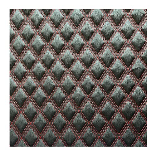 Kunstleder Gesteppt Meterware Polsterstoff Möbelstoff Gesteppt Kaschiert Leder Polsterstoff Polsterstoff Bezugsstoff Lederoptik Als Polster-Stoff/Sitzbezug Für Den Innen(Navy,1.55X1m) von LWDXMYKW