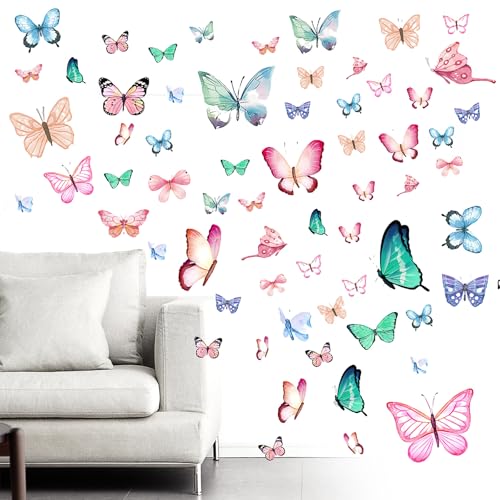 LWLWA 3 Stück Wandtattoo Schmetterlinge, 30 x 19,5 cm Wandtattoo Bad, Leuchtende Schmetterlinge Wandaufkleber Kinderzimmer, Exquisite Schmetterling Sticker, für Schlafzimmer, Kinderzimmer, Badezimmer LWLWA 3 Stück Wandtattoo Schmetterlinge, 30 x 19,5 cm Wandtattoo Bad, Leuchtende Schmetterlinge Wandaufkleber Kinderzimmer, Exquisite Schmetterling Sticker, für Schlafzimmer, Kinderzimmer, Badezimmer von LWLWA