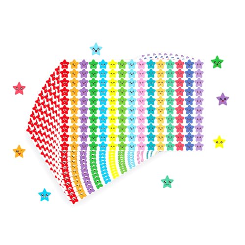 LWLWA Sticker Sterne, 50 Seiten mit 7500 Aufkleber Sterne, Stern-Ausdruck Belohnungssticker, Bunt Stern-Belohnungsaufkleber, für Belohnungen, Scrapbooking, DIY Bastelarbeiten LWLWA Sticker Sterne, 50 Seiten mit 7500 Aufkleber Sterne, Stern-Ausdruck Belohnungssticker, Bunt Stern-Belohnungsaufkleber, für Belohnungen, Scrapbooking, DIY Bastelarbeiten von LWLWA