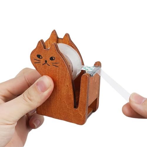 Linde Klebebandabroller, LWLWA Katze Klebestreifen Abroller, Süß Kleberoller mit 1 Rolle Klebeband, Kreative Kindergeschenke, für Tischzubehör, DIY Linde Klebebandabroller, LWLWA Katze Klebestreifen Abroller, Süß Kleberoller mit 1 Rolle Klebeband, Kreative Kindergeschenke, für Tischzubehör, DIY von LWLWA