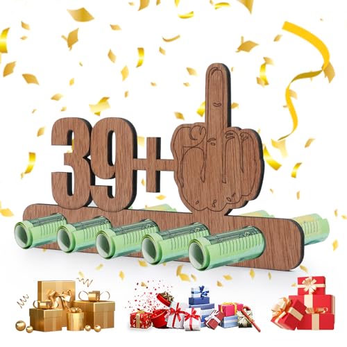 40. Geburtstag Geldgeschenk Holz, Holz Geldgeschenke Verpackung für Geburtstag, kreative Jubiläumsgeschenke, witzige Geschenkideen,Geschenk für Freunde, Familie von LWMTT