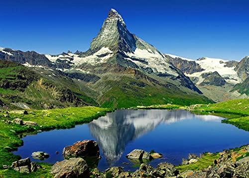LWOHDKHK Diamant Painting Kinder 5D Diamond Painting Kits, Alpen Berge See DIY Malen Nach Zahlen Erwachsene Diamant Malerei Geburtstagsgeschenke von LWOHDKHK