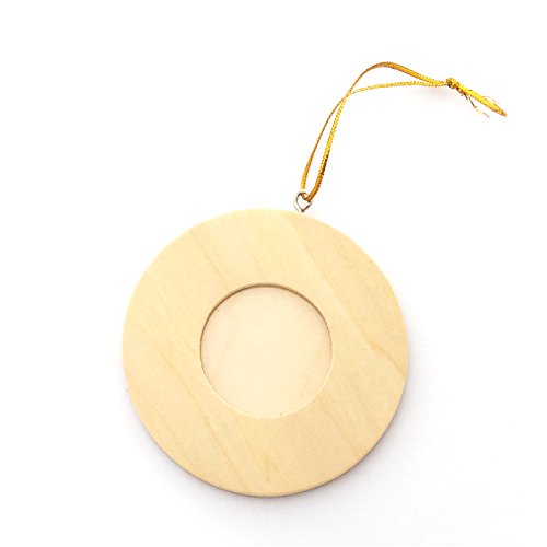 LWR CRAFTS Mini-Bilderrahmen aus Holz, rund, 12 Stück LWR CRAFTS Mini-Bilderrahmen aus Holz, rund, 12 Stück von LWR CRAFTS
