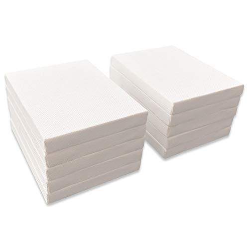 LWR CRAFTS Mini-Leinwand auf Keilrahmen 3″ x 4″ 7,5 cm x 10 cm 10er Pack von LWR CRAFTS